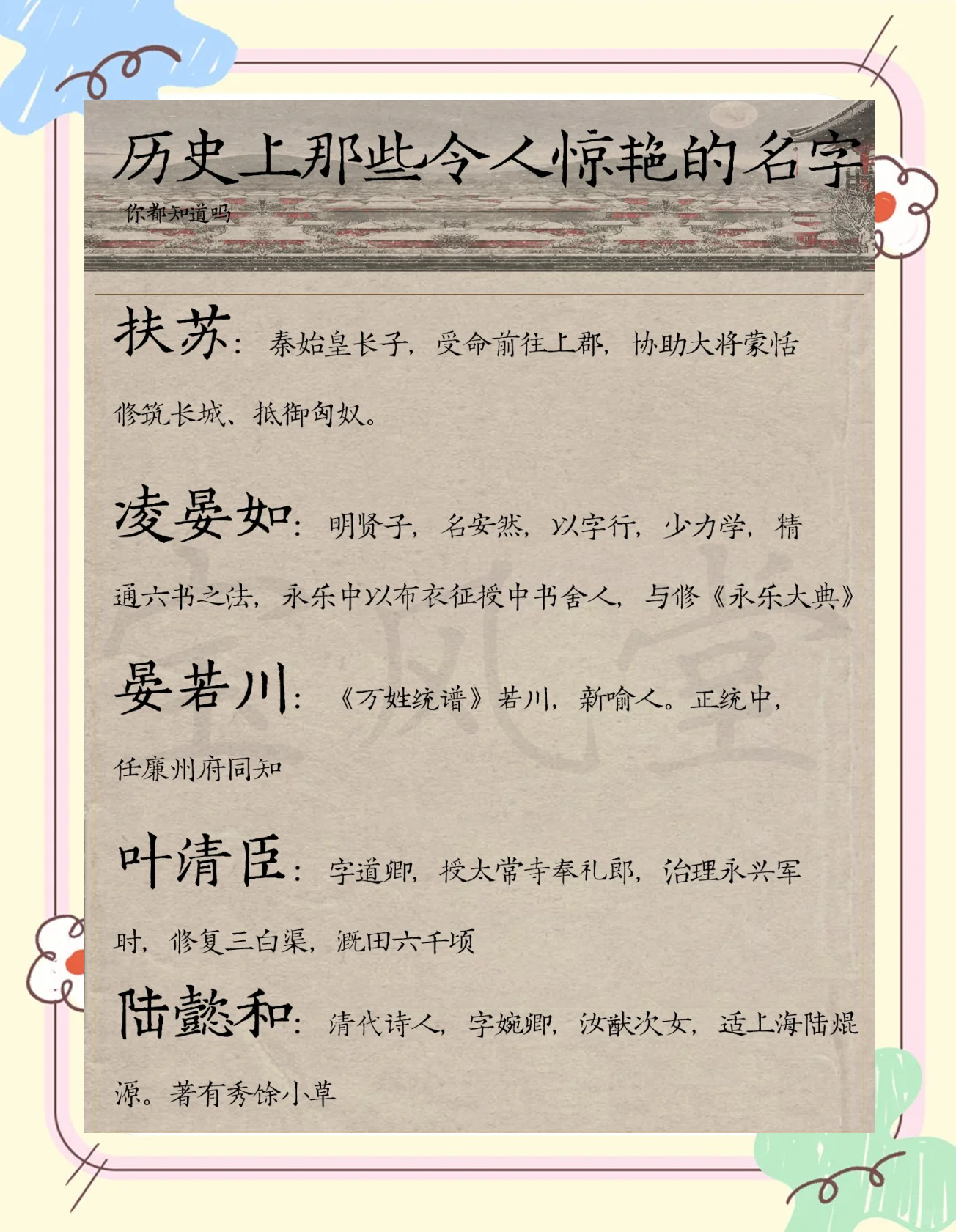 惊艳名字