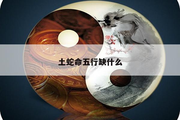 土蛇命五行缺什么